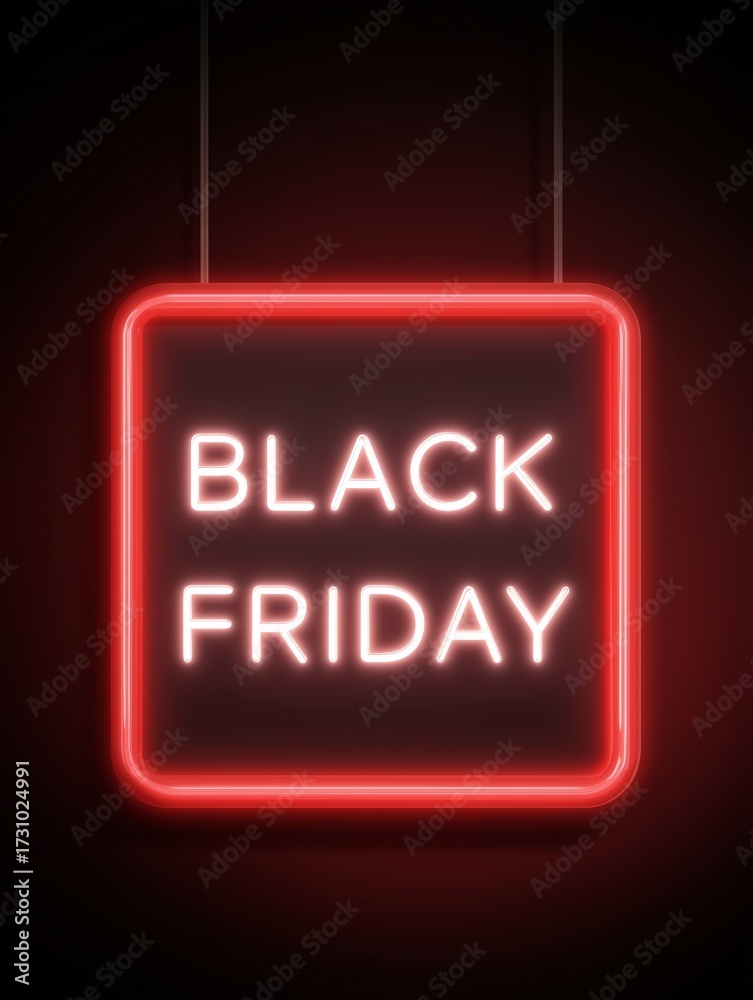 Obraz premium A glowing neon sign for retail and promotion announcements.