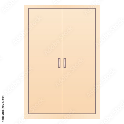 Elegant Double Doors with Subtle Gradient and Modern Design - A Versatile Architectural Element