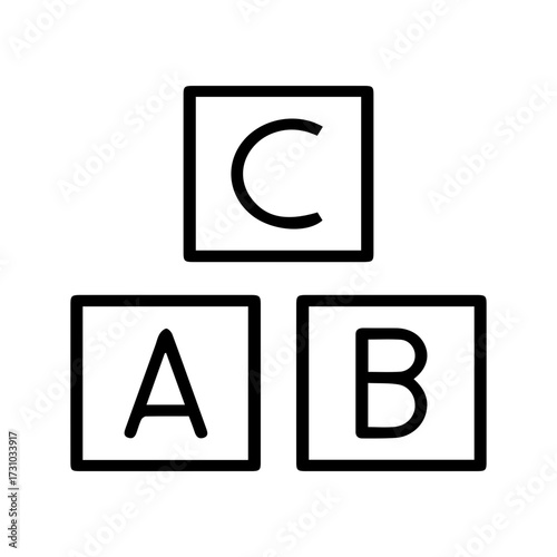 ABC Learning Blocks Icon