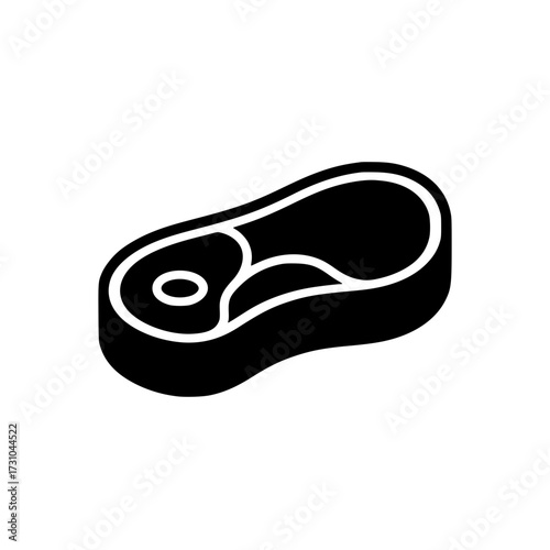 Raw Beef Steak Icon