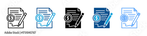 Statement icon sheet multiple style collection