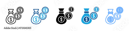 Fund icon sheet multiple style collection