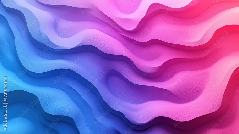 Obraz premium Colorful Abstract Waves in Soft Gradient Textures and Smooth Patterns