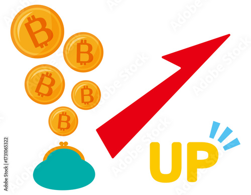 ビットコインのアイコン　仮想通貨