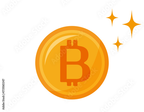 ビットコインのアイコン　仮想通貨