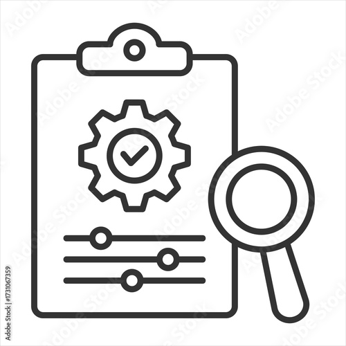 Control Outline Icon vector Illustration