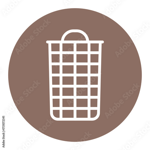 Laundry Basket Vector Icons