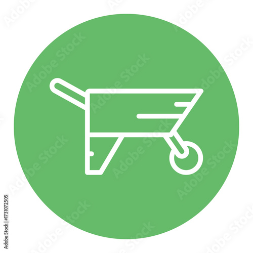 Wheelbarrow Vector Icons