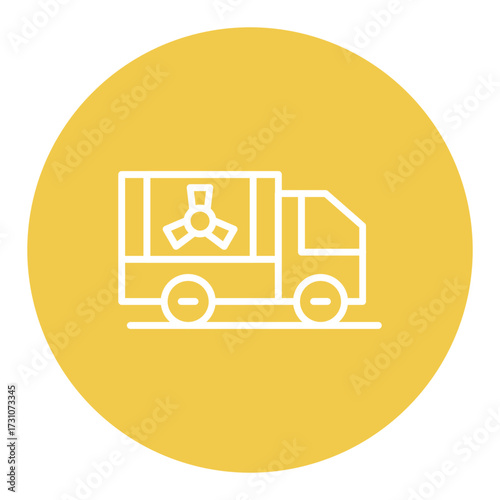Nuclear Truck Vector Icons