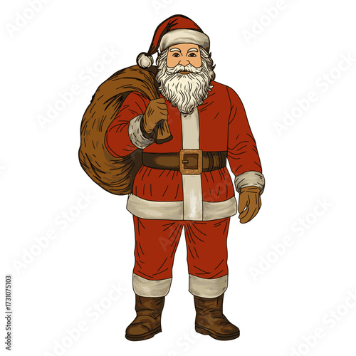 cartoon santa claus