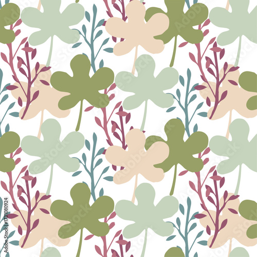 seamless pattern with flowers