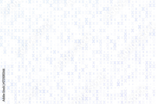 Abstract seamless pattern of DNA helix structures in blue and grey on a white background, representing genetic code and scientific research.
