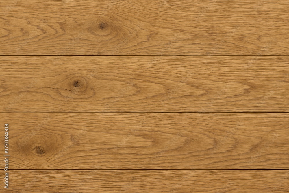 Obraz premium Rustic oak table planks with rich grain and knots top view seamless wood background