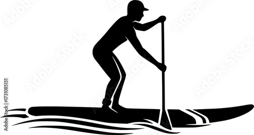 Paddle boarding equipment silhouettes, Paddleboard silhouette,Paddleboarding silhouettes, Paddleboard, Paddleboard vector, Paddle surfers