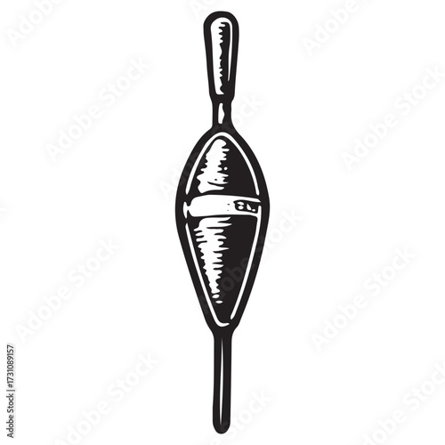 Vintage Fishing Sinker Weight Illustration