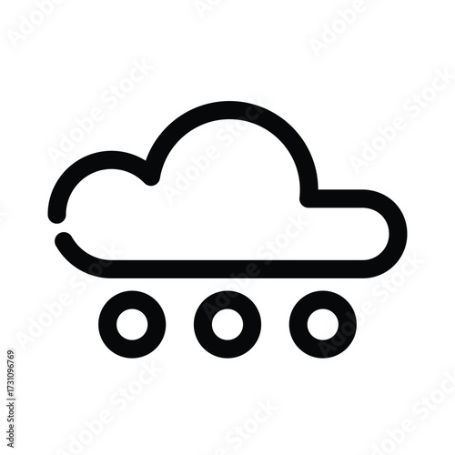Hail icon design template