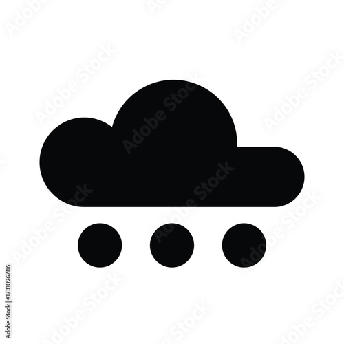Hail icon design template
