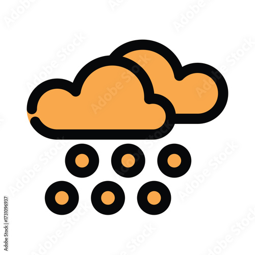 Hail icon design template