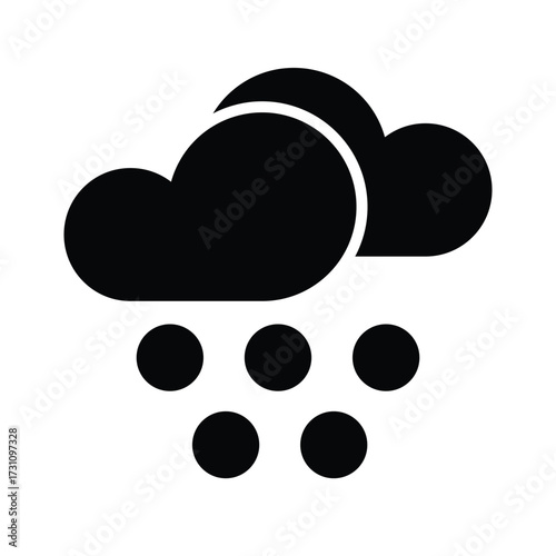 Hail icon design template
