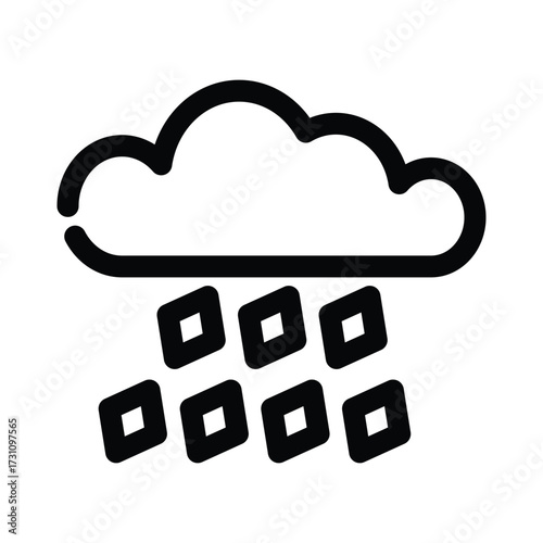 Hail icon design template