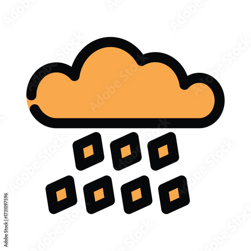 Hail icon design template