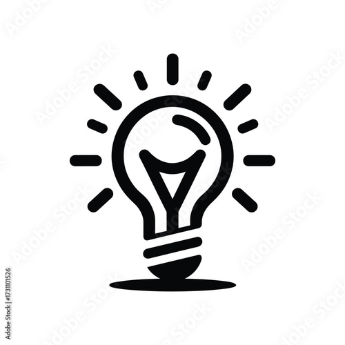 Light bulb icon representing innovation and ideas