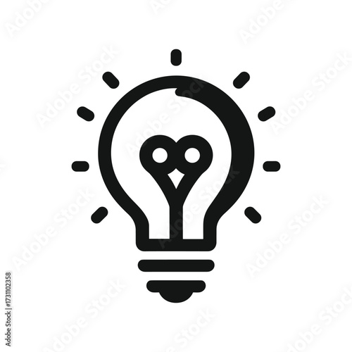 Light bulb symbolizing innovative ideas and creativity