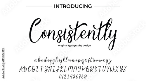 Consistently - Elegant Script Font for Smooth Handwritten Design and Creative Typography