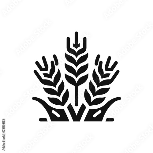 Iconic wheat sheaves symbolizing agriculture and harvest