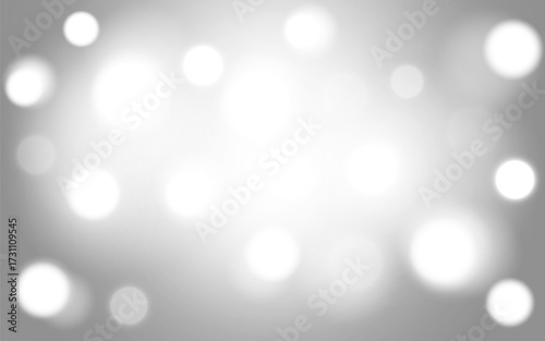 Minimal White Bokeh Lights on Gray Background, Elegant Soft Glow for Luxury and Wedding Design, Background decoration