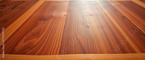 Close-up of rich, dark brown butcher block countertop, natural wood grain visible,  design,  kitchen counter