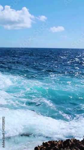 sea, rock and sky