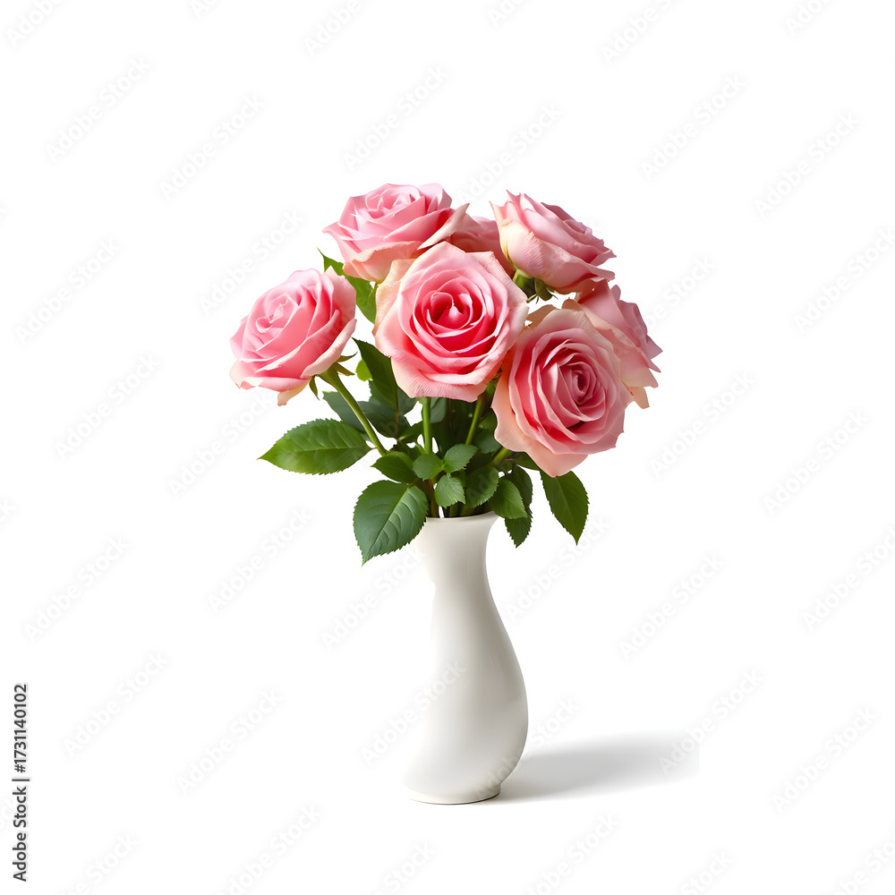 Fototapeta premium vase of rose 4