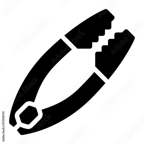 tweezers glyph icon
