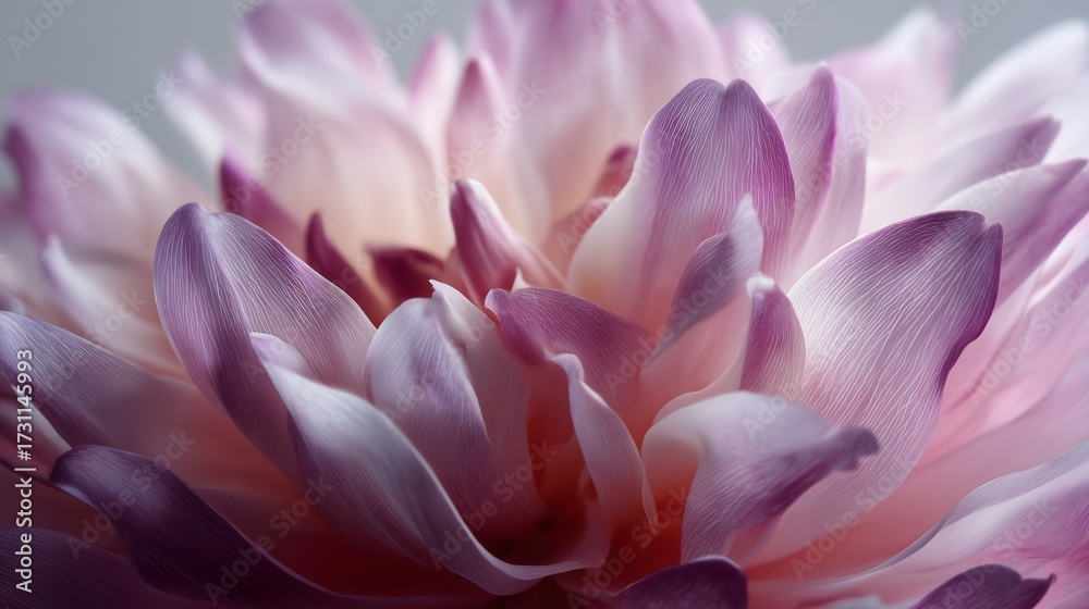 Obraz premium Dahlia Petals Macro Close Up