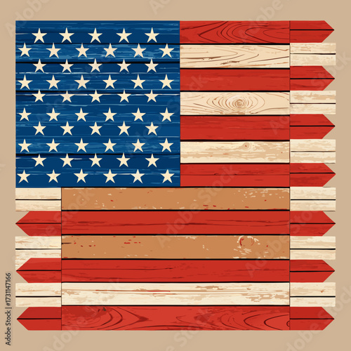 "A perfectly proportioned vector flag of the United States of America.