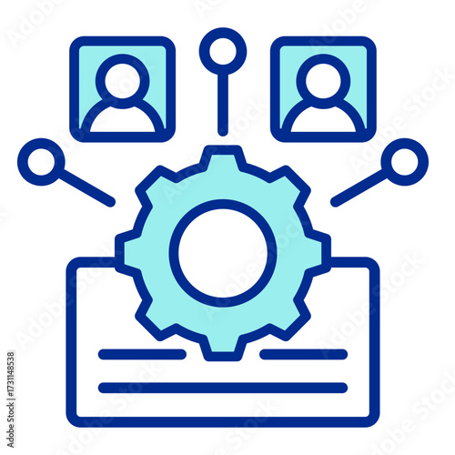 Teamwork Management  Icon Set Multiple Style Collection