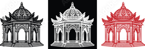 Elegant pagoda design with intricate details for stunning architectural projects and creative designs offering timeless beauty for various applications