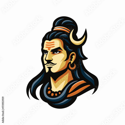 Brahman india hinduism vector design art illustration
