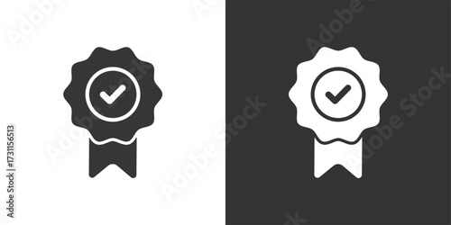 Verifiy Icon. Solid glyph series icon