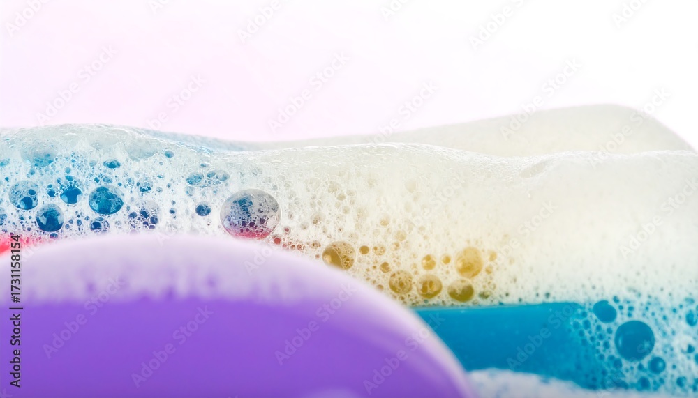Obraz premium Colorful soapy bubbles