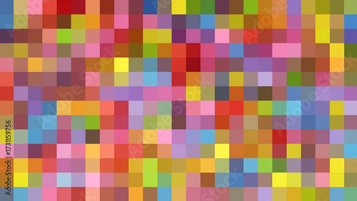 Abstract multicoloured pixel pattern, perfect for fashion, textile design or digital background. This fun and modern design has a unique and vibrant texture