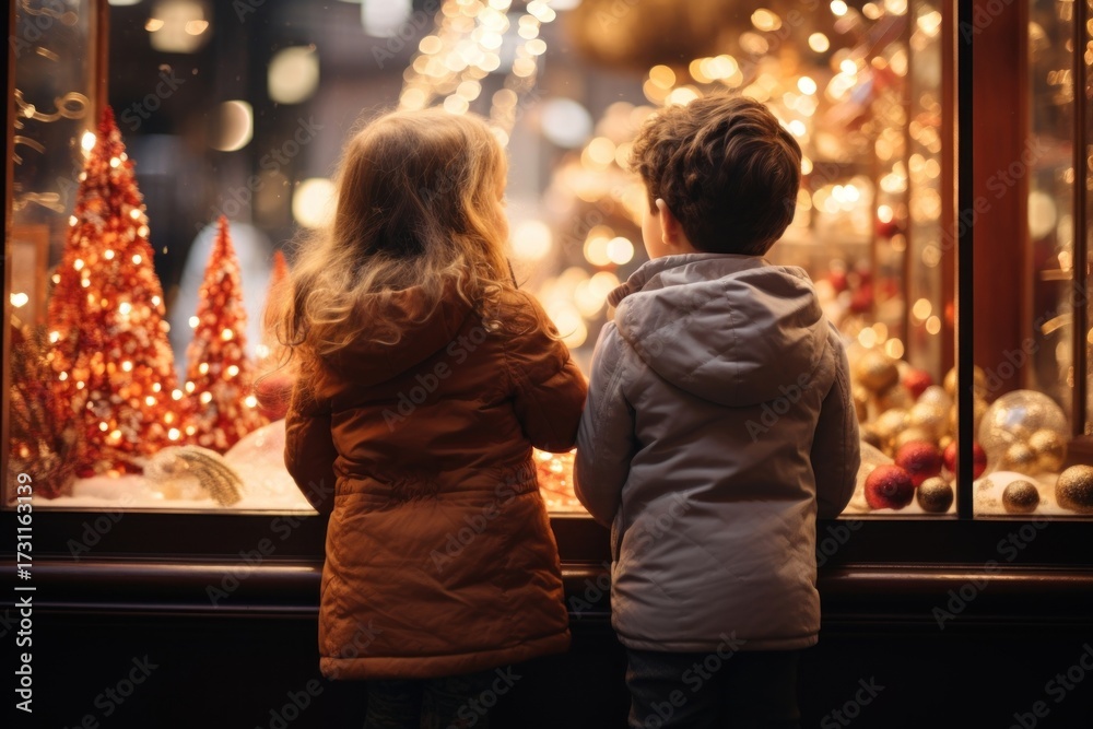 Obraz premium Christmas child adult togetherness.