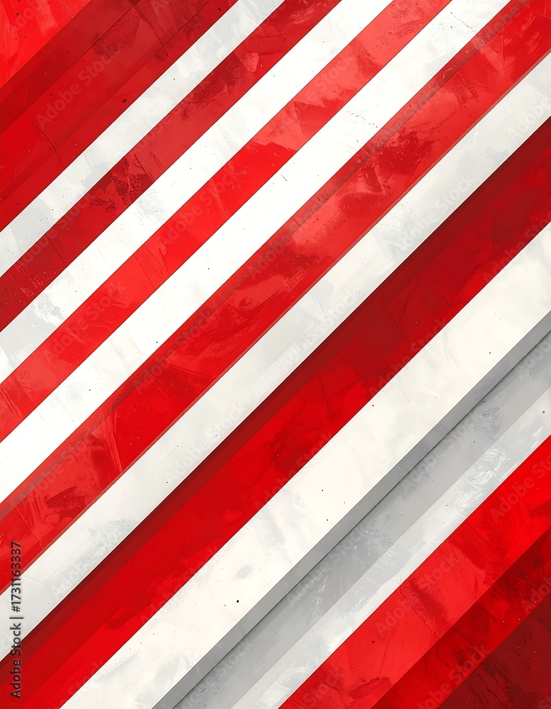 Obraz premium Red and White Striped Background Design.