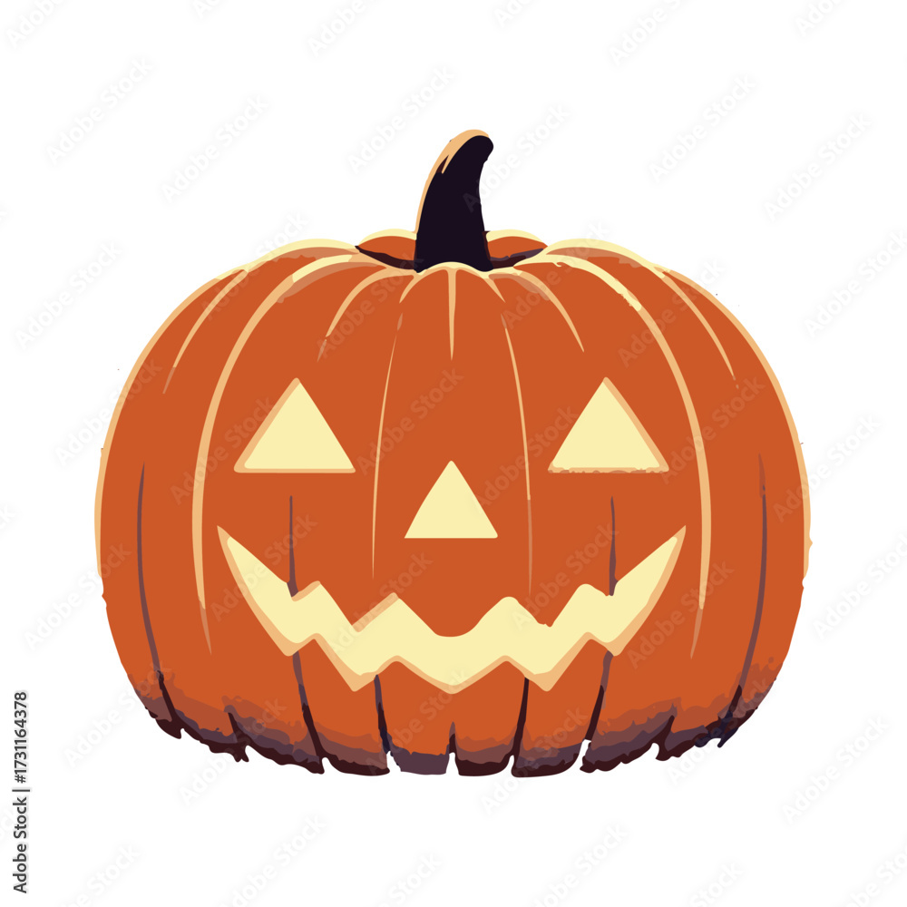Fototapeta premium Halloween Pumpkin Jack O Lantern design illustration
