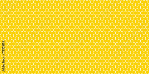 abstract yellow honeycomb wave pattern suitable for background.Vector ilustration