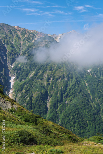 日本：八方尾根から見る白馬連峰／長野県白馬村・9月