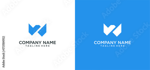 Letter W Abstract Logo Symbol. logo w