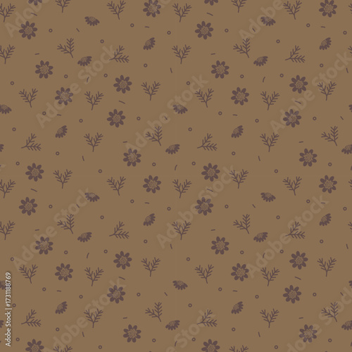 Flower pattern. Ditsy floral seamless pattern. Small little flower background. Repeat pattern. Ditsy print. Botanic surface design. Ditsy floral flower pattern for fashion, fabric, wrapping, decor