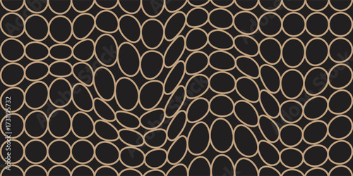 abstract simple brown circular wave pattern on dark can be used background.Vector ilustration